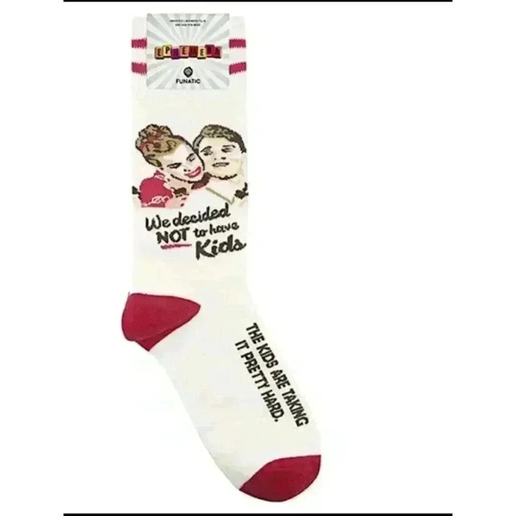 Funatic Funny Socks We Decided Not To Have Kids - Picture 2 of 2